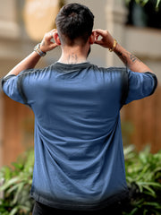 Fearless Blue Half Sleeve T-Shirt