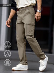 Submarine Buckle Pocket Light Grey Cargo Pant