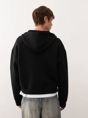 Dual Zip Black Sweatshirt