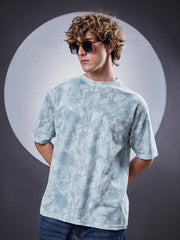 Burnout Blue Half Sleeve T-Shirt