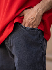 Baggy Graphite Bootcut Denim