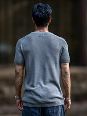 Interloop Flatknit Grey Half Sleeve T-Shirt