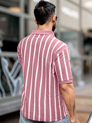 Popcorn Knit Onion Polo Half Sleeve T-Shirt