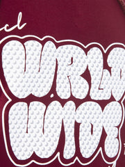 Burgundy World wide Full Sleeve Sweatshirt