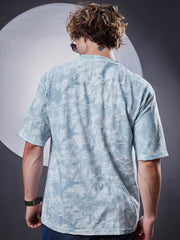 Burnout Blue Half Sleeve T-Shirt