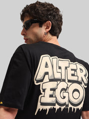Alter Ego Black, Biscuit Half Sleeve T-Shirt