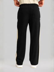 Razorline Black Baggy Fit Trackpant