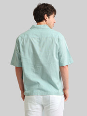 Embroidery Green Shirt