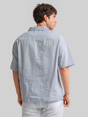 Embroidery Blue Shirt