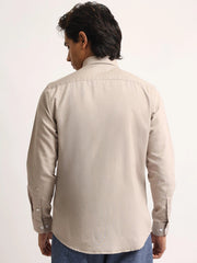 Oxford Taupe Full Sleeve Shirt