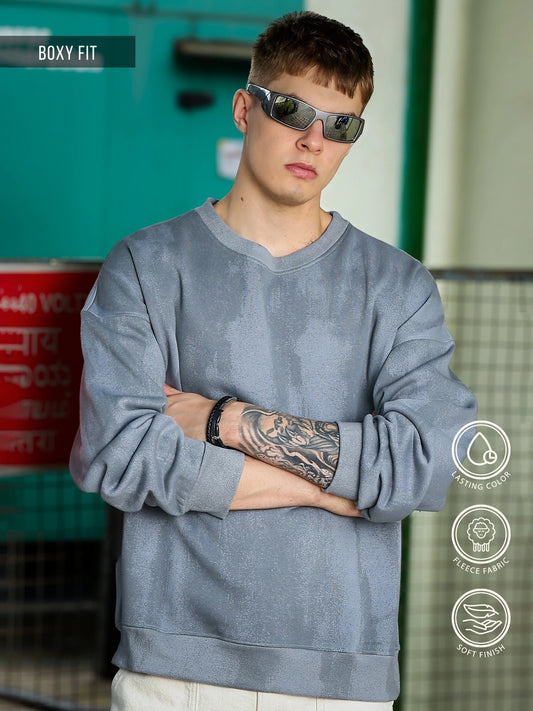 Dissolve Spray Light Grey Sweatshirt