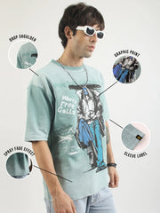 Street Vogue Berly Green Half Sleeve T-Shirt