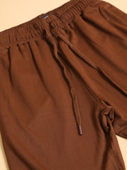 Solid Brown Baggy Fit Cargo