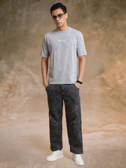 Brooklyn Acid Wash Light Grey Half Sleeve T-Shirt