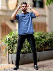 Fearless Blue Half Sleeve T-Shirt