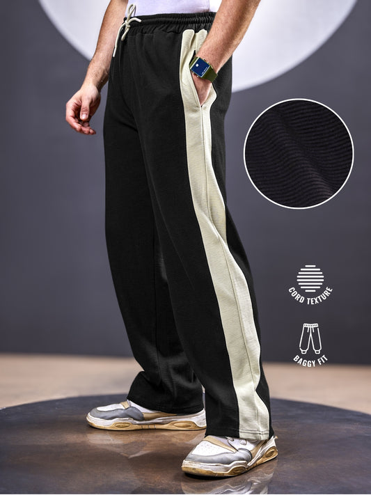 CordPanel Black Trackpant