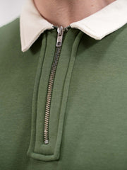 ColorBlock Hunter Green Sweatshirt