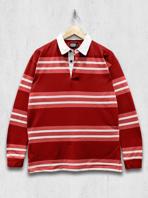 Auto Stripes Red White Polo T-Shirt