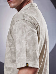 Burnout Grey Polo Half Sleeve T-Shirt