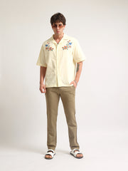 Embroidery Yellow Shirt