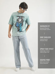 Street Vogue Berly Green Half Sleeve T-Shirt