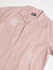 Embroidery Pink Shirt
