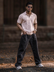 Whirlbird Light Pink Half Sleeve Polo T-Shirt