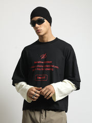Seneitive Black, Cream Doctor Sleeve T-Shirt
