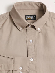 Oxford Taupe Full Sleeve Shirt