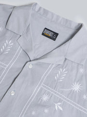 Embroidery Blue Shirt