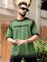 Fearless Green Half Sleeve T-Shirt