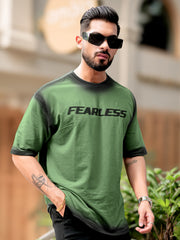 Fearless Green Half Sleeve T-Shirt