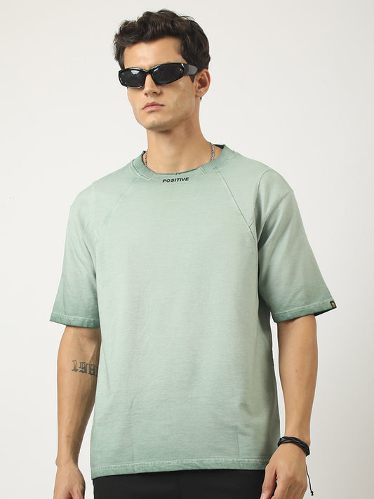 Positive Berly Green Half Sleeve T-Shirt