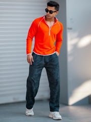 Cloud Printed Light Grey Baggy Pant