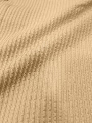 Elliot Knit Beige Lycra Half Sleeve Shirt