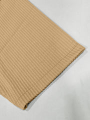 Elliot Knit Beige Lycra Half Sleeve Shirt