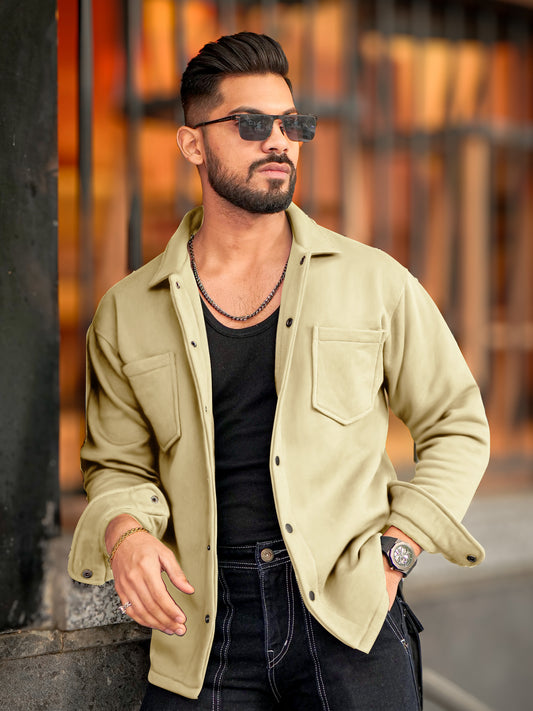 Double Pocket Biscuit Full Sleeve Shacket