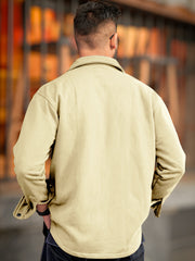 Double Pocket Biscuit Full Sleeve Shacket