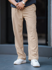 Baggy Fit Beige Corduroy Pant