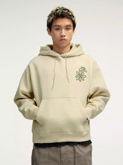 Seeds Cream Half White Full Sleeve Sweatshirt