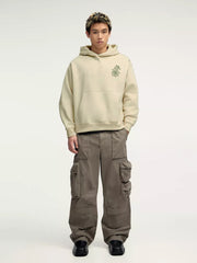 Seeds Cream Half White Full Sleeve Sweatshirt