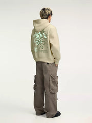 Seeds Cream Half White Full Sleeve Sweatshirt