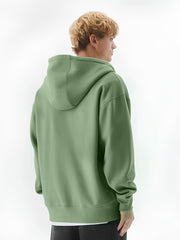 Monochrome Hunter Green Cozy Cut Hoodie Full Sleeve Sweatshirt