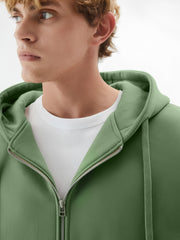 Monochrome Hunter Green Cozy Cut Hoodie Full Sleeve Sweatshirt