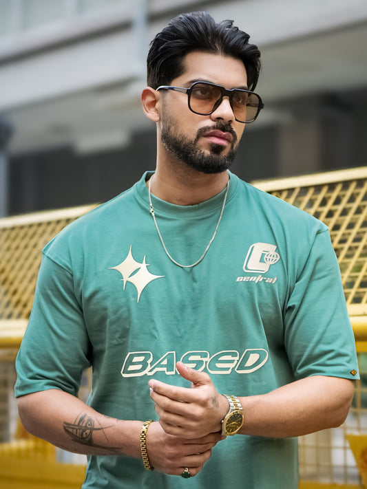 Based Berly Green Half Sleeve T-Shirt