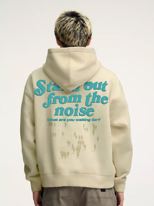 Noise Beige Full Sleeve Sweatshirt