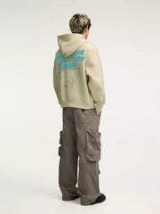 Noise Beige Full Sleeve Sweatshirt