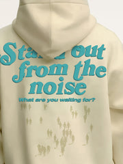 Noise Beige Full Sleeve Sweatshirt