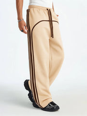 Baggy Fit Side Taped Biscuit Pant