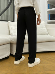 Korean Black Elastic Trouser